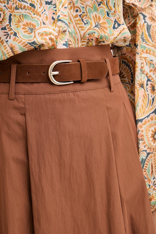 Morgan spódnica z bawełną brązowy JAROCE