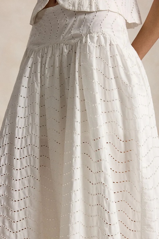 Polo Ralph Lauren spódnica bawełniana biały 211A12942