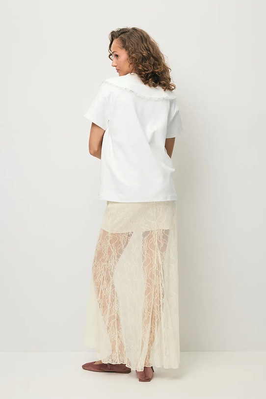 Odzież BIZUU spódnica FLACE FLACE.KREMOWY beżowy