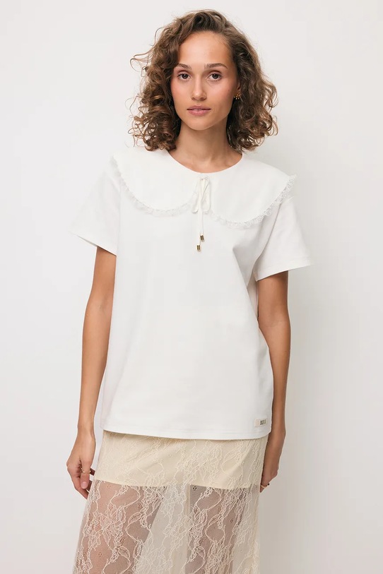 BIZUU spódnica FLACE beżowy FLACE.KREMOWY