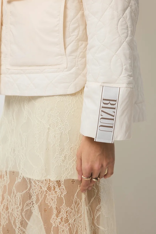 BIZUU spódnica FLACE FLACE.KREMOWY beżowy