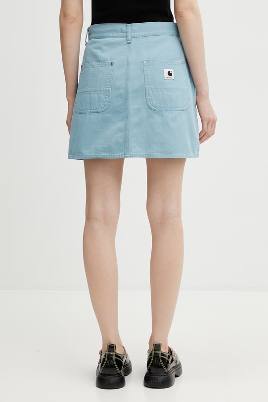 Odzież Carhartt WIP W' Maeve Double Knee Skirt spódnica bawełniana I034836.3IU06 niebieski