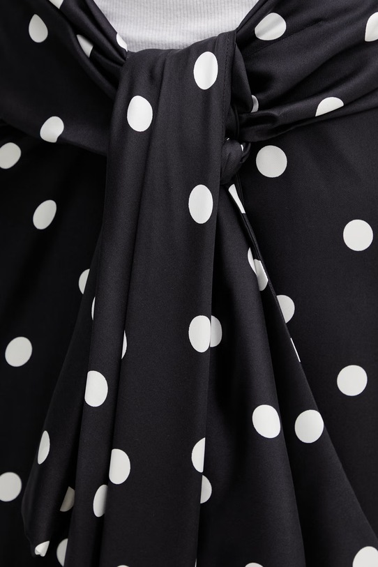 Sportmax Spxgentile spódnica jedwabna czarny 2612101012600