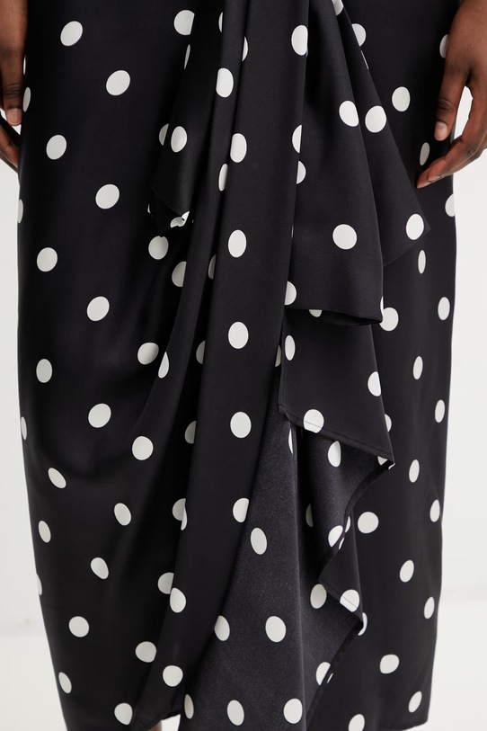 Sportmax Spxgentile spódnica jedwabna 2612101012600 czarny