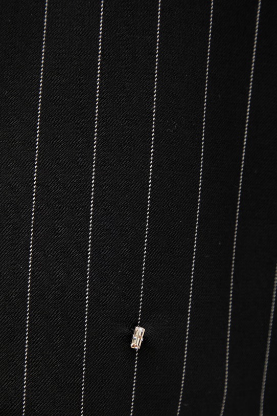 Sportmax sukňa s rozparkom s vlnou Spxfatti čierna 2612101041600