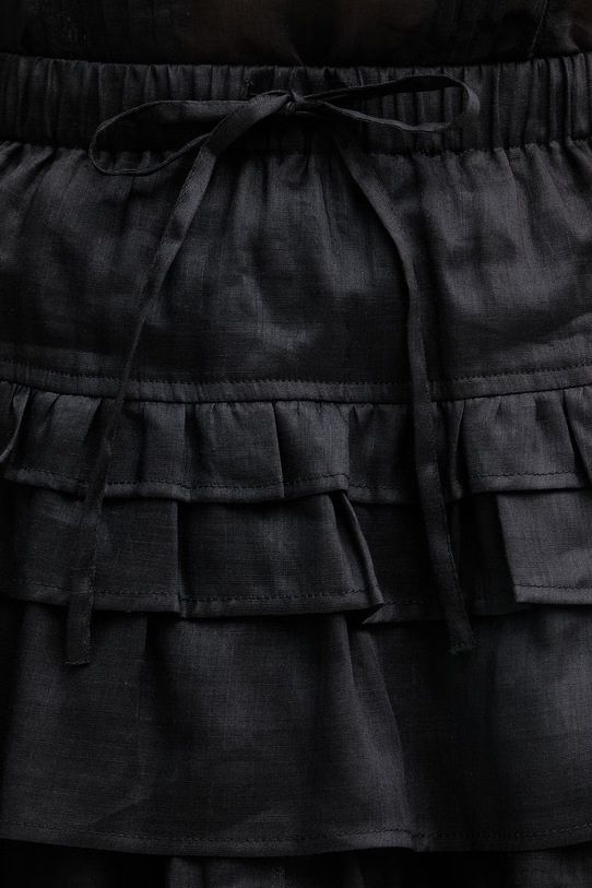 Isabelle Blanche spódnica lniana czarny IS26SS.G045.T017