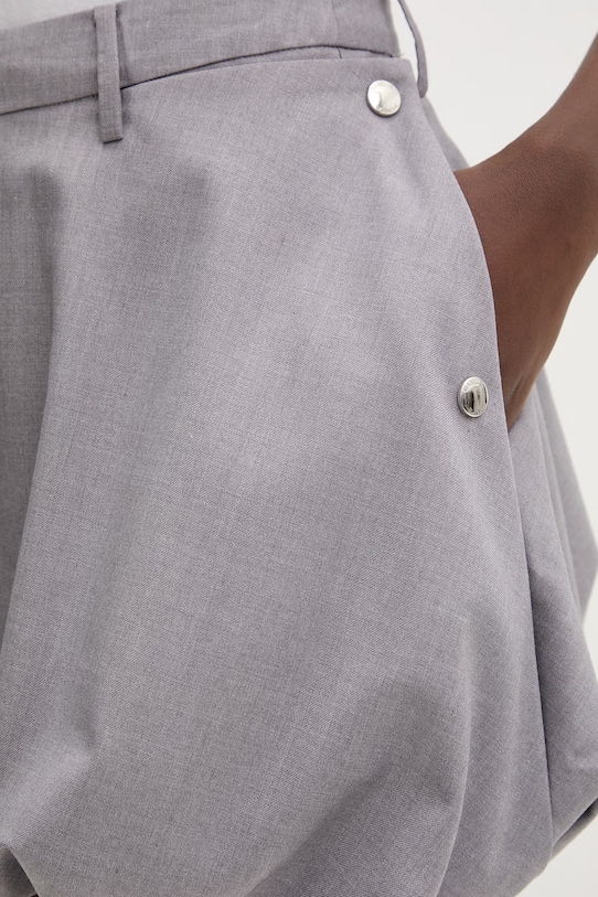 Isabelle Blanche gonna bomber con viscosa grigio IS26SS.G094.T007