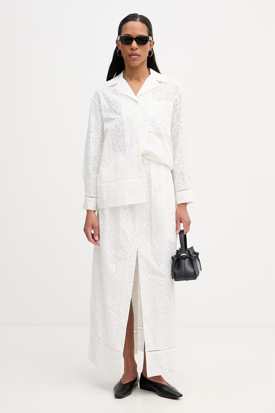 Isabelle Blanche spódnica bawełniana IS26SS.G117.T018 beżowy SS26