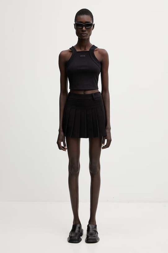 WRSTBHVR Nuria pleated skirt with wool blend W6726AM.3455 black