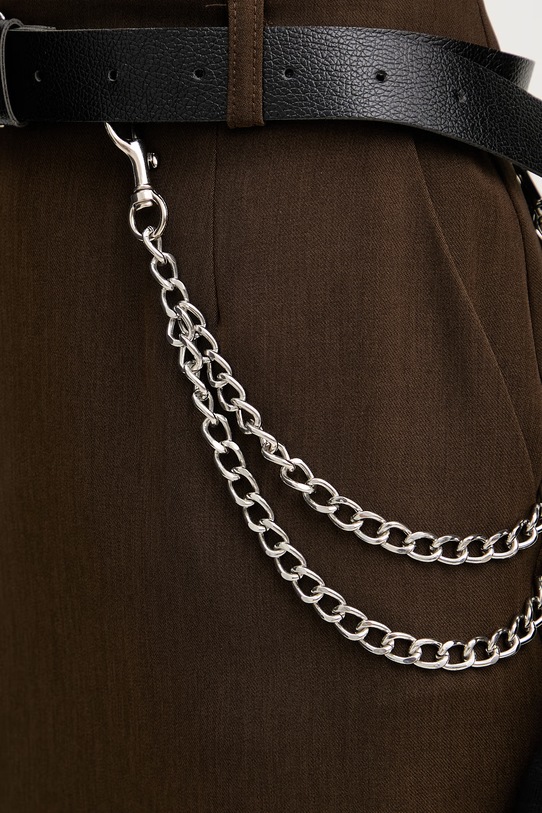 Haveone spódnica z rozcięciem brązowy GVS.Q026