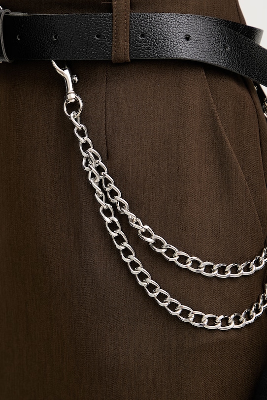 Haveone spódnica z rozcięciem brązowy GVS.Q026