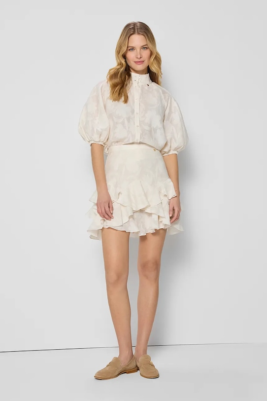 Одяг BIZUU асиметрична спідниця віскозна ANAIS ANAIS.KREMOWY бежевий