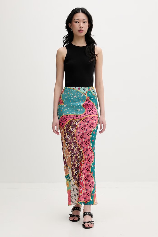 Never Fully Dressed спідниця віскозна NFDSK816 барвистий SS26