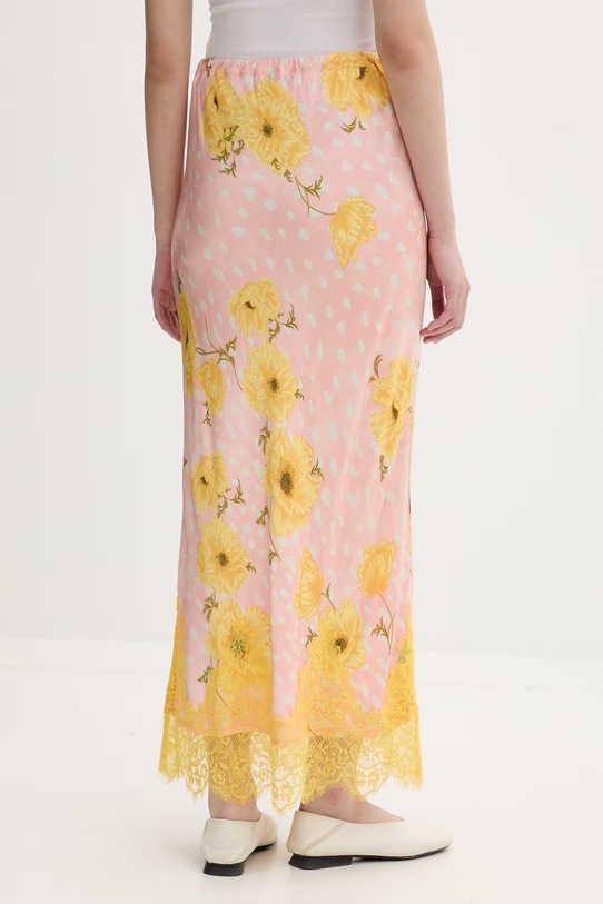 Odzież Never Fully Dressed spódnica z wiskozy NFDSK863 różowy