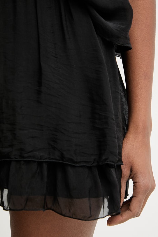 Haveone spódnica z dodatkiem jedwabiu czarny GCH.Q005