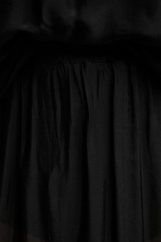 Haveone spódnica z dodatkiem jedwabiu czarny GCH.Q004