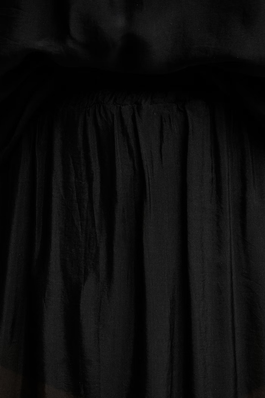 Haveone spódnica z dodatkiem jedwabiu czarny GCH.Q004