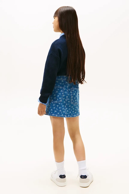 Tommy Hilfiger spódnica jeansowa dziecięca niebieski KG0KG08952.128.176.PPY2