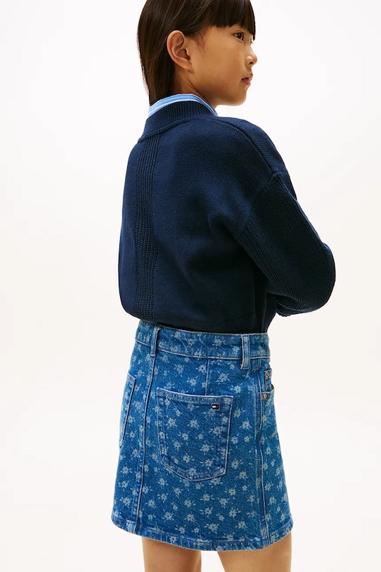 Tommy Hilfiger spódnica jeansowa dziecięca KG0KG08952.128.176.PPY2 niebieski