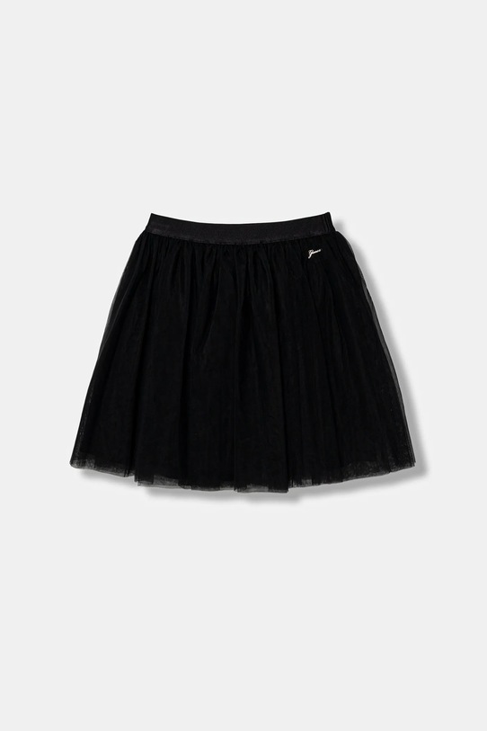 Guess spódnica dziecięca rozkloszowany czarny J6RD14.KBZN0.PPY2