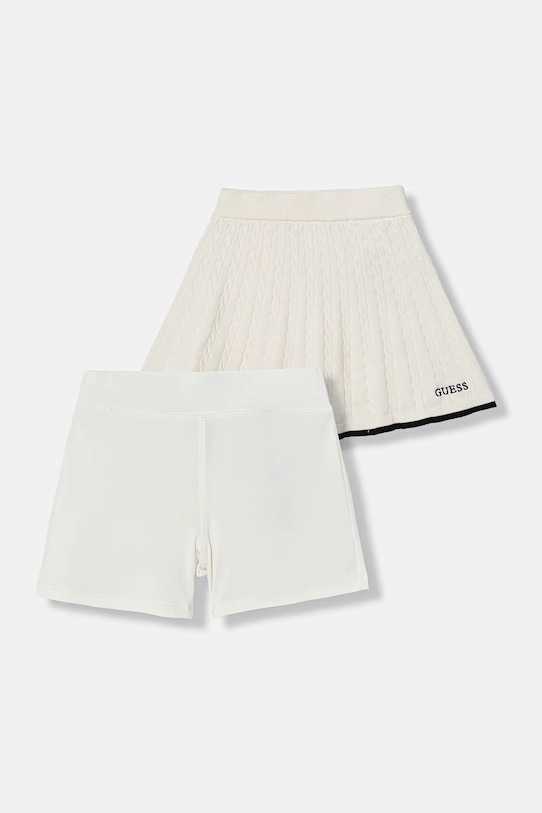 Guess spódnica dziecięca 2-pack rozkloszowany beżowy J6RD22.Z4652.PPY2