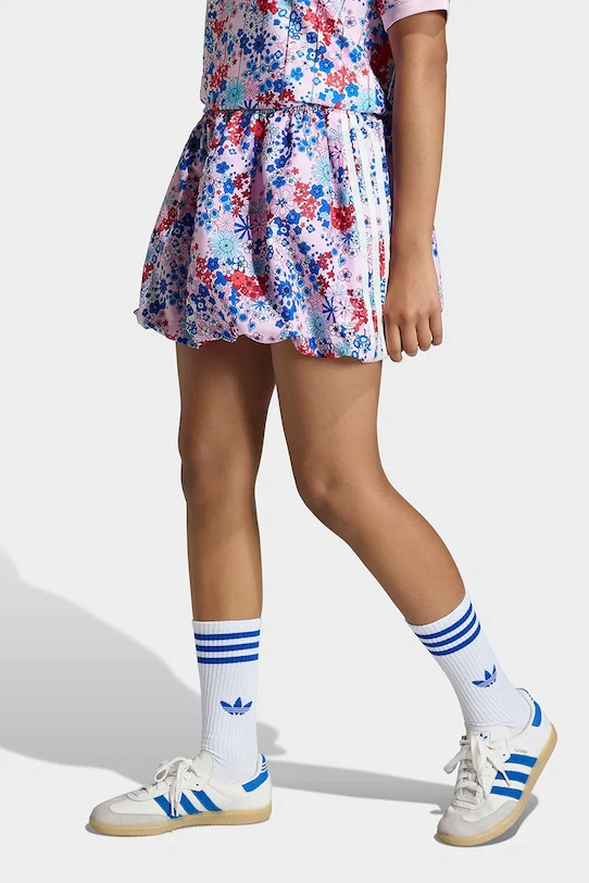 Παιδική φούστα adidas Originals μίνι ροζ KD1766