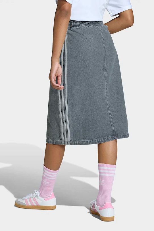 Dziewczynka adidas Originals spódnica jeansowa dziecięca KE2966 szary