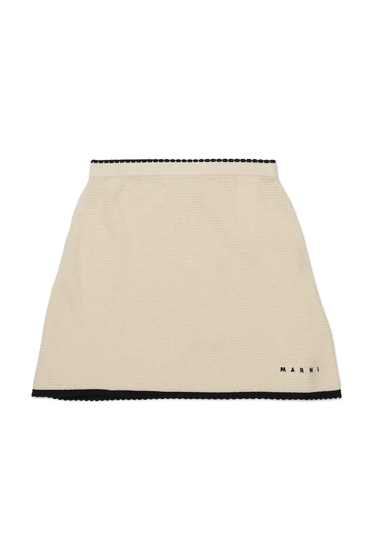 Marni spódnica bawełniana MG177F SKIRT beżowy M01816.M00WZ