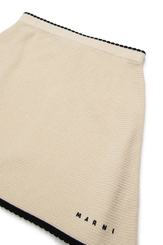 Dziewczynka Marni spódnica bawełniana MG177F SKIRT M01816.M00WZ beżowy