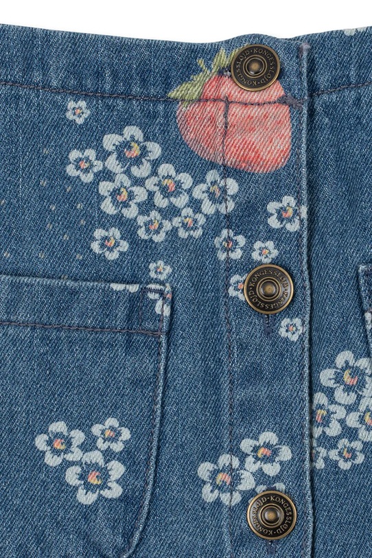 Dziewczynka Konges Sløjd spódnica jeansowa dziecięca MAGOT SKIRT GOTS KS104976.PPY2 granatowy