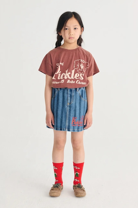 Παιδική τζιν φούστα Bobo Choses Pickles The Dog 126AC080