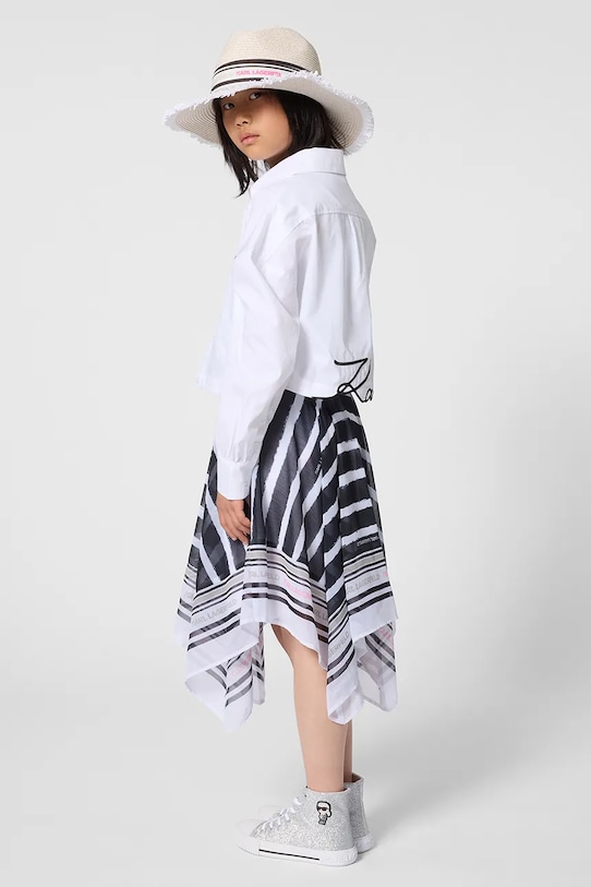 Dječja suknja Karl Lagerfeld Z31120.156.162 crna