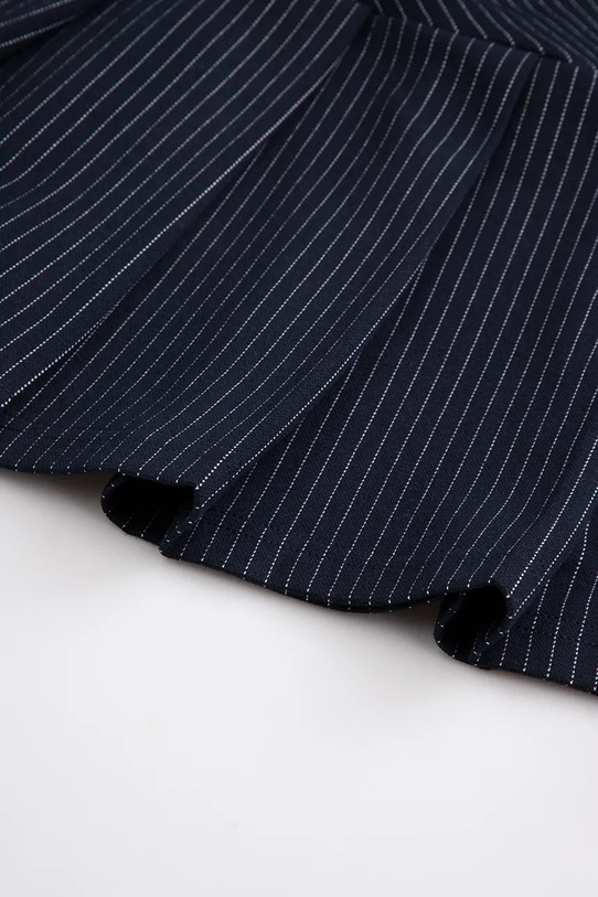 Coccodrillo skladaná sukňa s viskózou tmavomodrá WC6125201SGJ