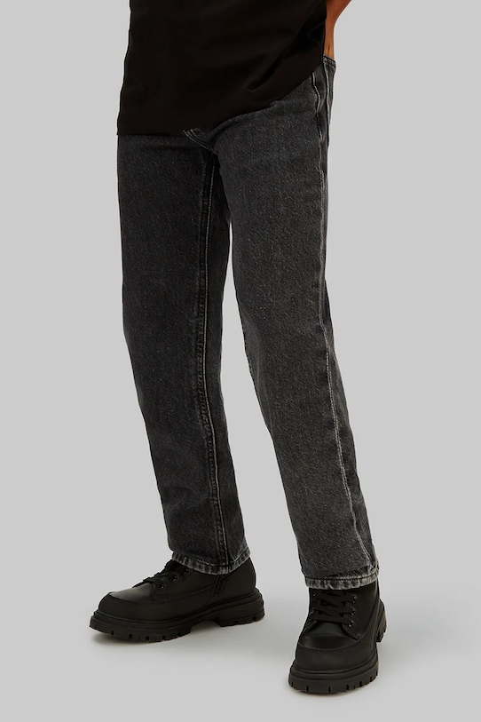 Chlapec Detské rifle Calvin Klein Jeans STRAIGHT IB0IB02602.128.176.PPY2 čierna