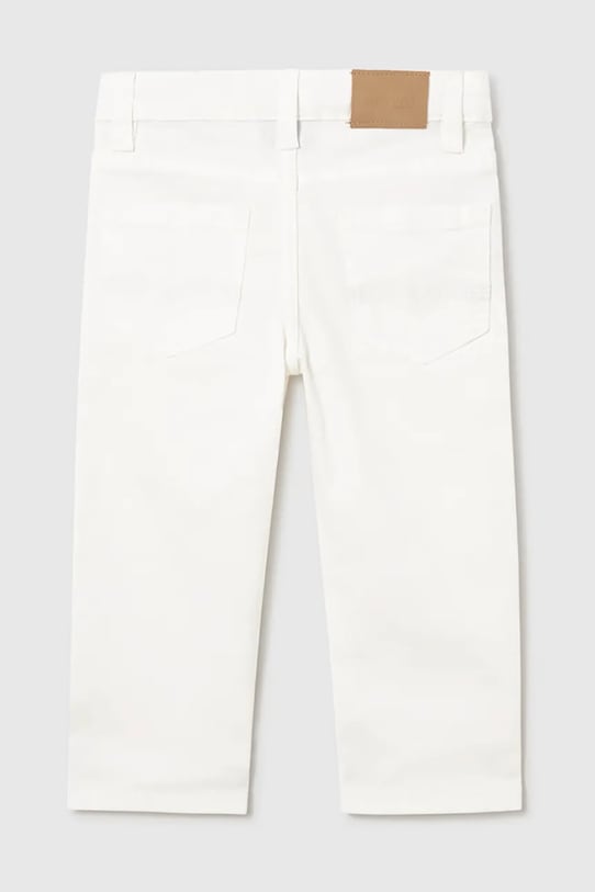 Hlače za bebe Mayoral 549.3F.Baby.PPY2 bijela SS26