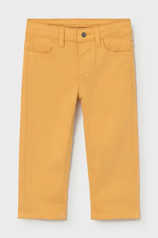 Mayoral spodnie niemowlęce z elastanem pomarańczowy 549.3F.Baby.PPY2
