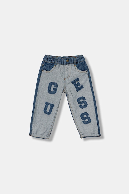 Guess jeansy dziecięce z regulacją niebieski N6RA04.D7070.PPY2