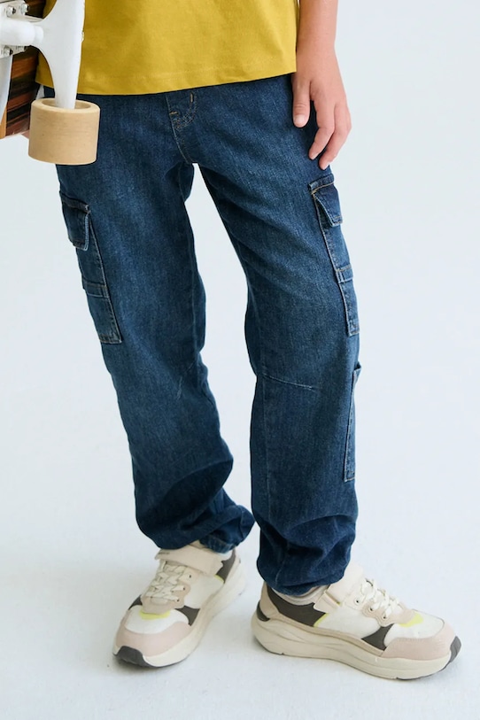 Mayoral jeansy dziecięce 6570.7F.Junior.PPY2 granatowy