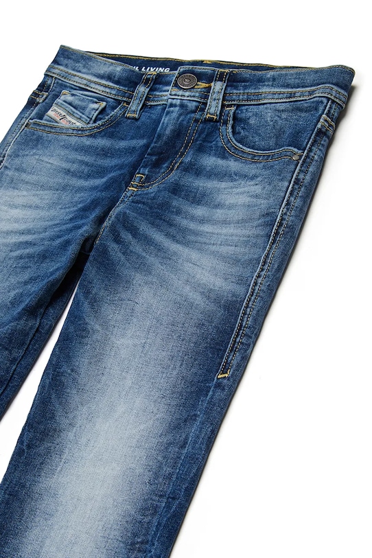 Chłopiec Diesel jeansy z bawełną dziecięce 2010-J TROUSERS J00808.KXBRA niebieski