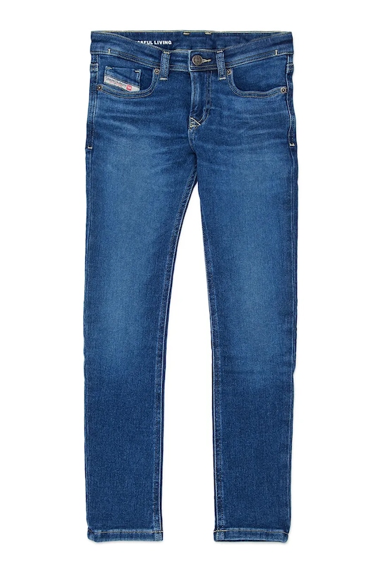 Diesel jeansy z bawełną dziecięce 1979 SLEENKER-J JJJ TROUSERS niebieski J00993.KXBR0