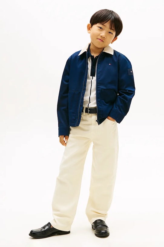 Chłopiec Tommy Hilfiger jeansy relaxed fit dziecięce RELAXED KB0KB10217.128.176.PPY2 beżowy