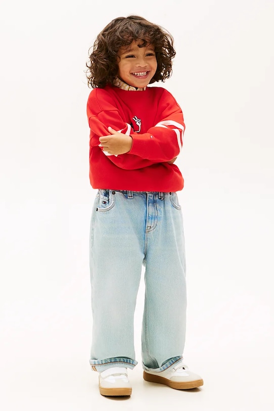 Fiú Tommy Hilfiger széles szárú farmer gyerek LB WIDE KB0KB10289.98.116.PPY2 kék