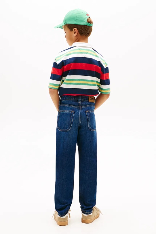 Tommy Hilfiger jeansy regular dziecięce STRAIGHT granatowy KB0KB10399.116.122.PPY2