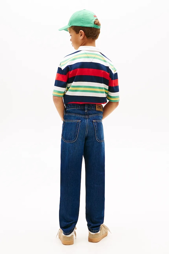 Tommy Hilfiger jeansy regular dziecięce STRAIGHT granatowy KB0KB10399.116.122.PPY2