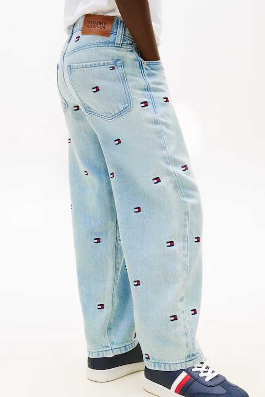 Tommy Hilfiger Kavbojke otroške BAGGY KB0KB10417.128.176.PPY2 modra