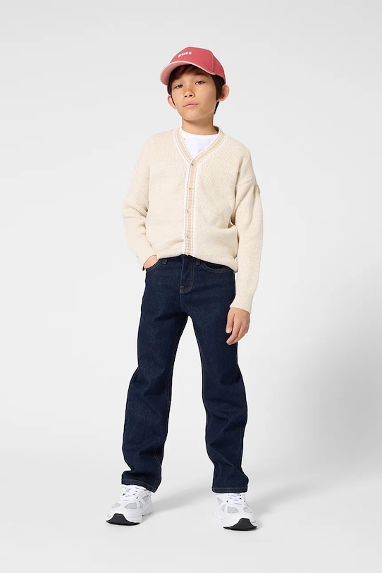 Otroške kavbojke BOSS J52919.162.174 modra