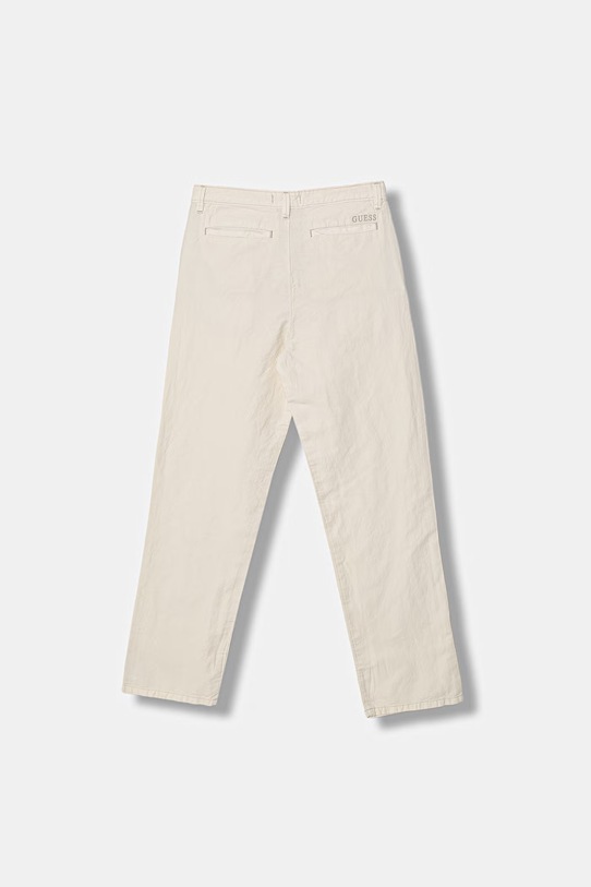 Guess spodnie dziecięce bawełniane L6GB01.WG5G0.PPY2.M beżowy SS26