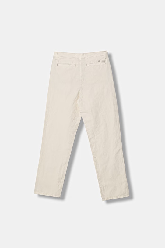 Guess spodnie dziecięce bawełniane L6GB01.WG5G0.PPY2.M beżowy SS26