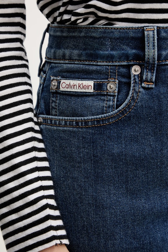 Τζιν παντελόνι Calvin Klein Jeans σκούρο μπλε LV047E614G
