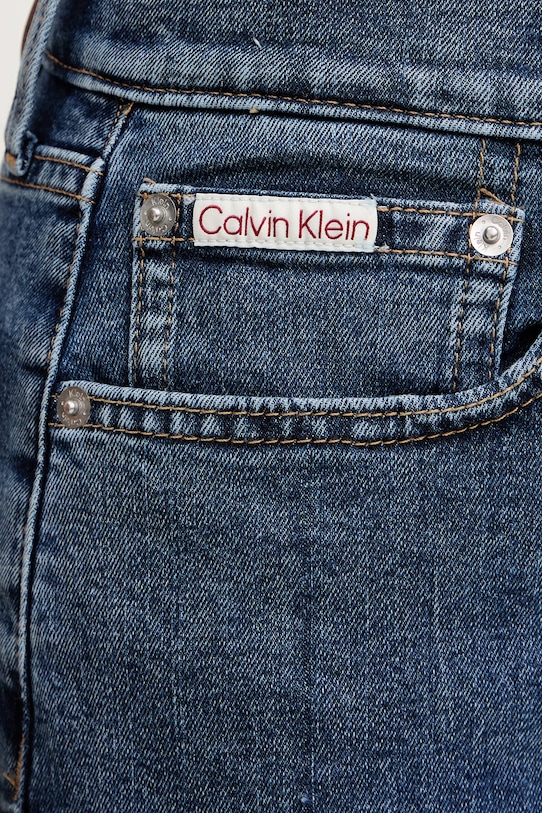 Τζιν παντελόνι Calvin Klein Jeans σκούρο μπλε LV047E615G